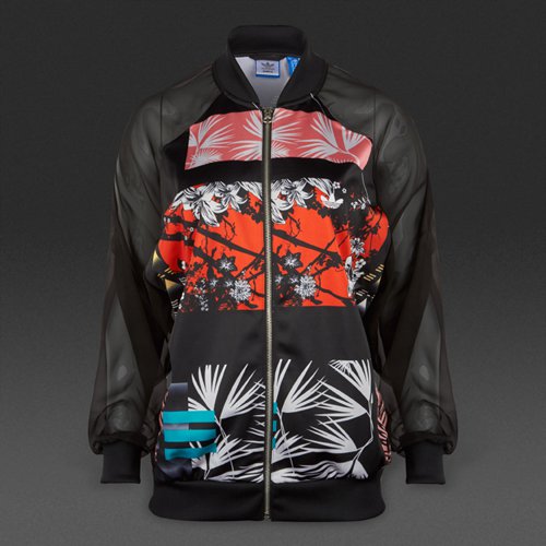 Adidas Originals Soccer Track Top Black / Multicolor for Women